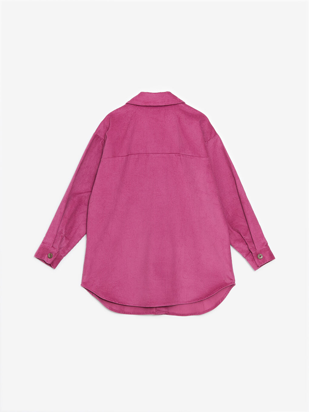 Textured Oversize Velvet Women's Shirt Jacket-5