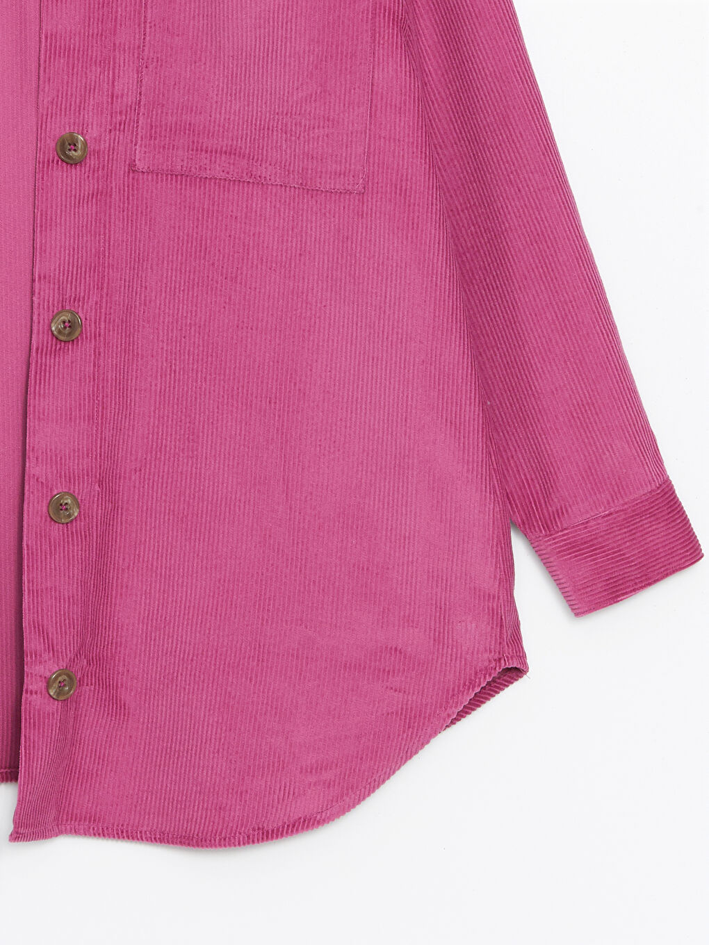 Textured Oversize Velvet Women's Shirt Jacket-6