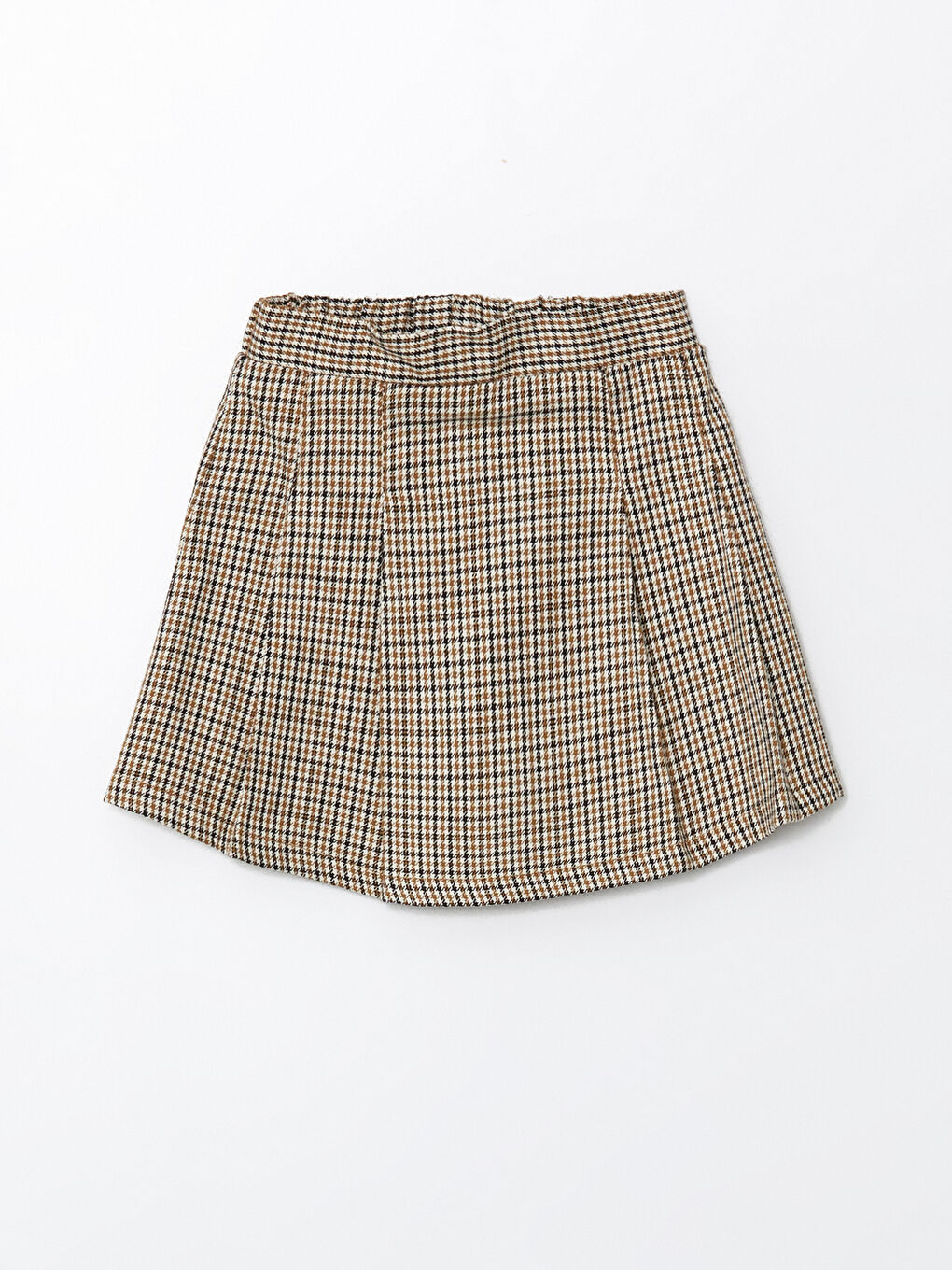 LCW Kids Elastic Waist Plaid Patterned Girl Skirt -W4IA54Z1-LLL