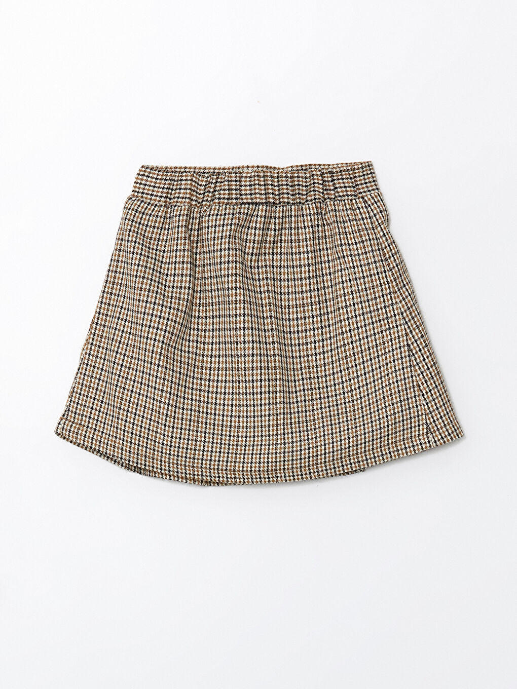 LCW Kids Elastic Waist Plaid Patterned Girl Skirt -W4IA54Z1-LLL