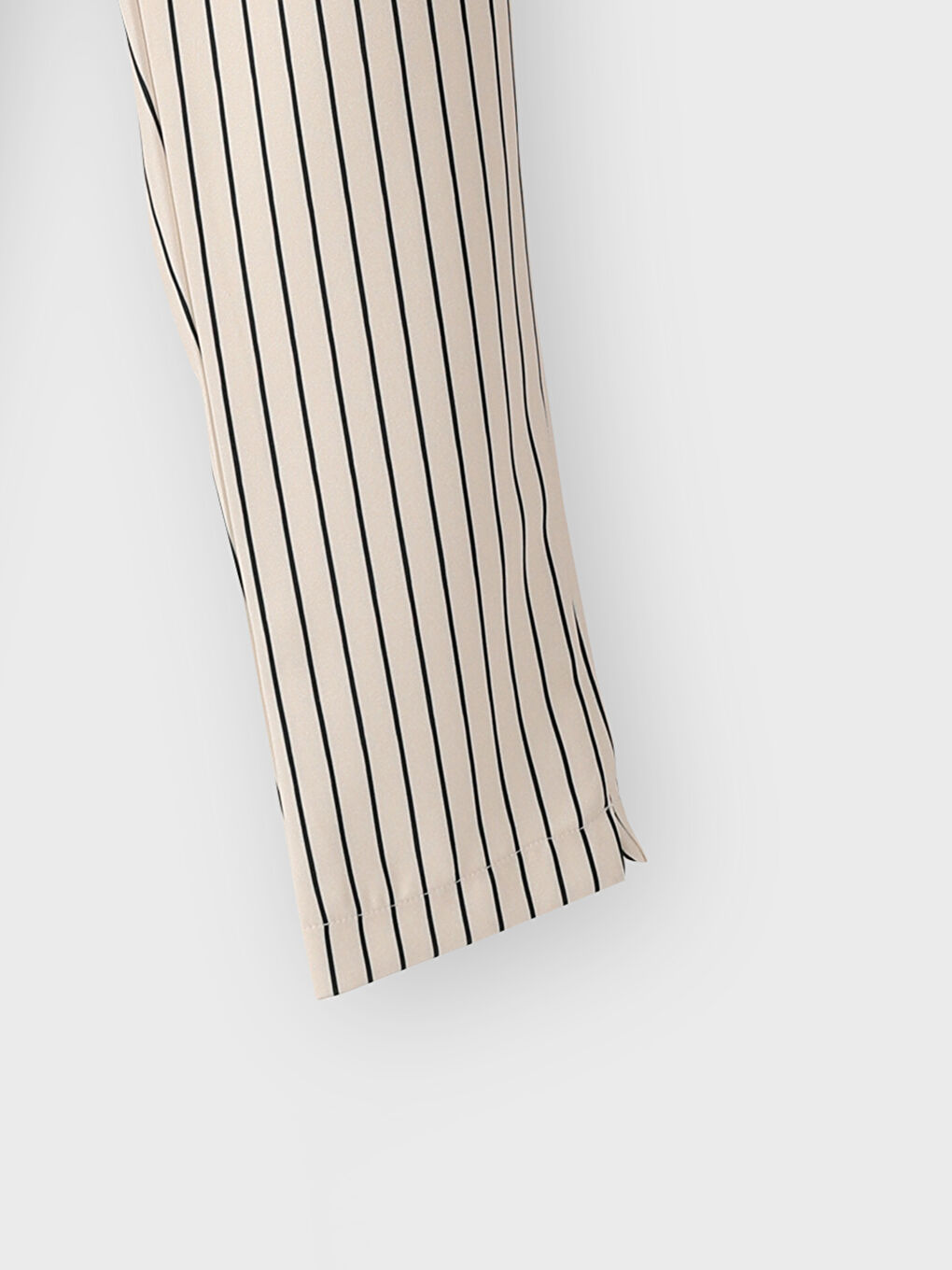 Elastic Waist Striped Women's Trousers-1