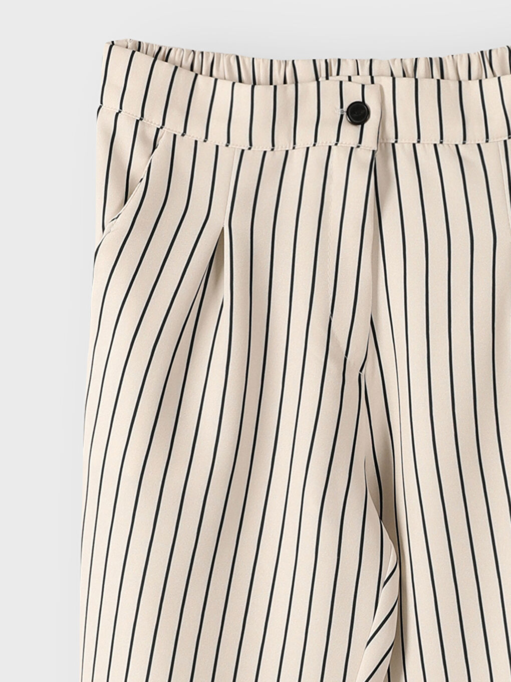 Elastic Waist Striped Women's Trousers-2