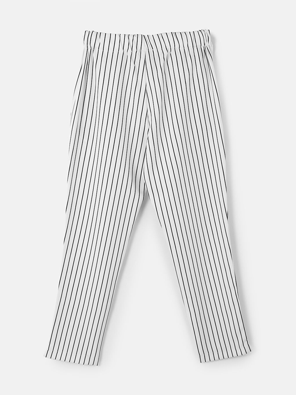 Elastic Waist Striped Women's Trousers-1