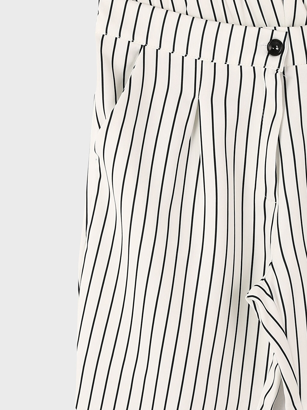Elastic Waist Striped Women's Trousers-3