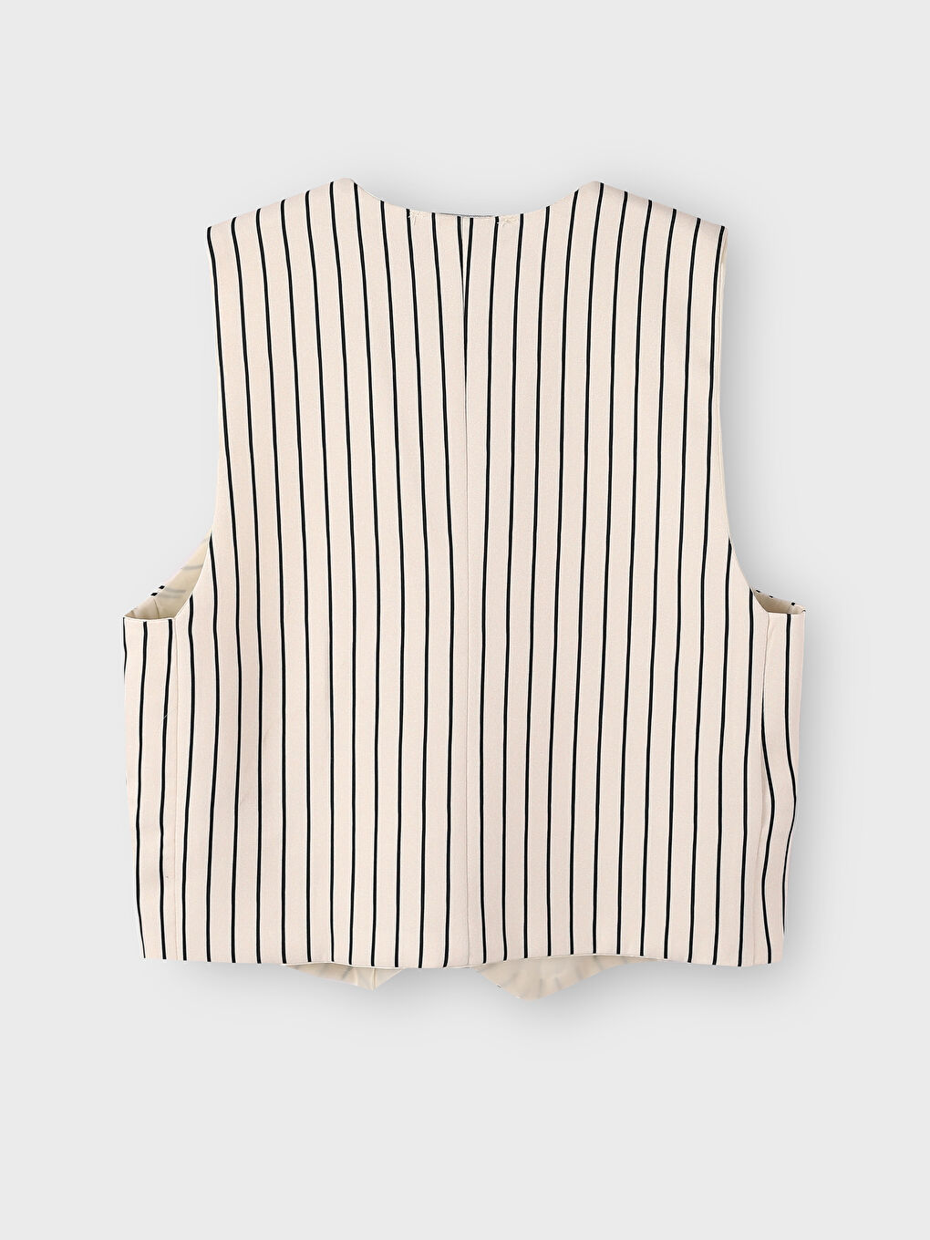 LCWAIKIKI Classic V-Neck Striped Women's Classic Waistcoat -W4IA92Z8-LFC