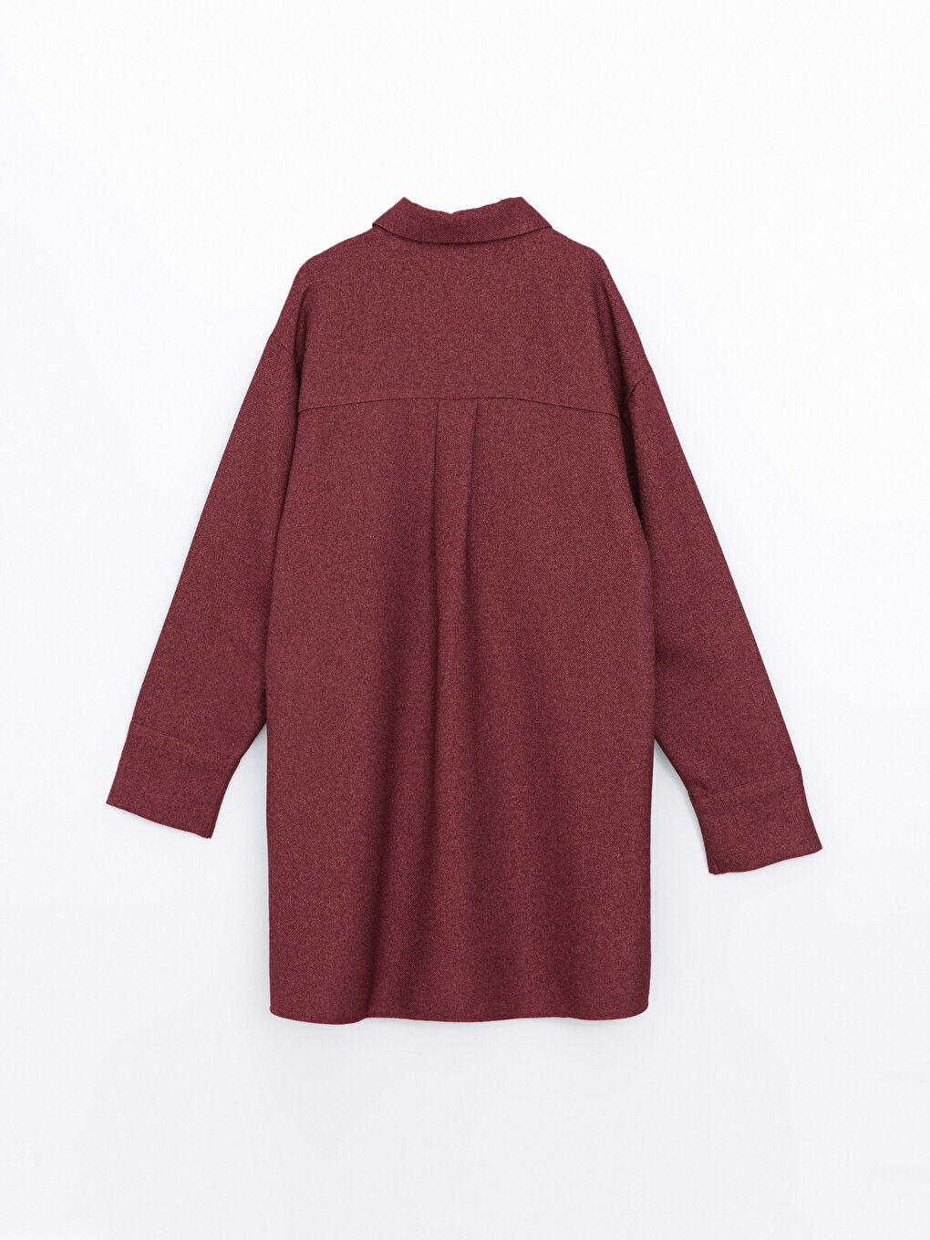 LCW Modest Bordo Oversize Kadın Gömlek Tunik - 1