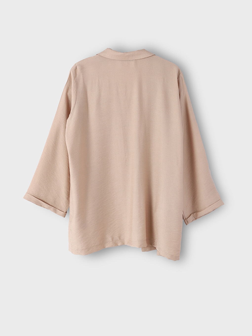 Plain Long Sleeve Oversize Women's Jacket-1