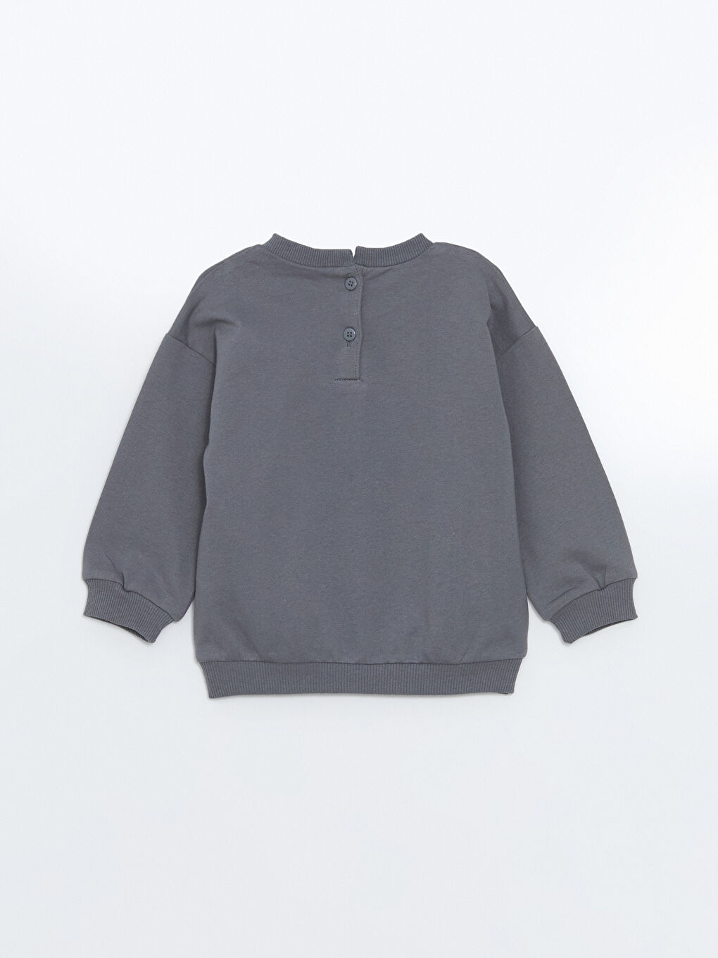 Antrasit Baskılı Kız Çocuk Sweatshirt-1