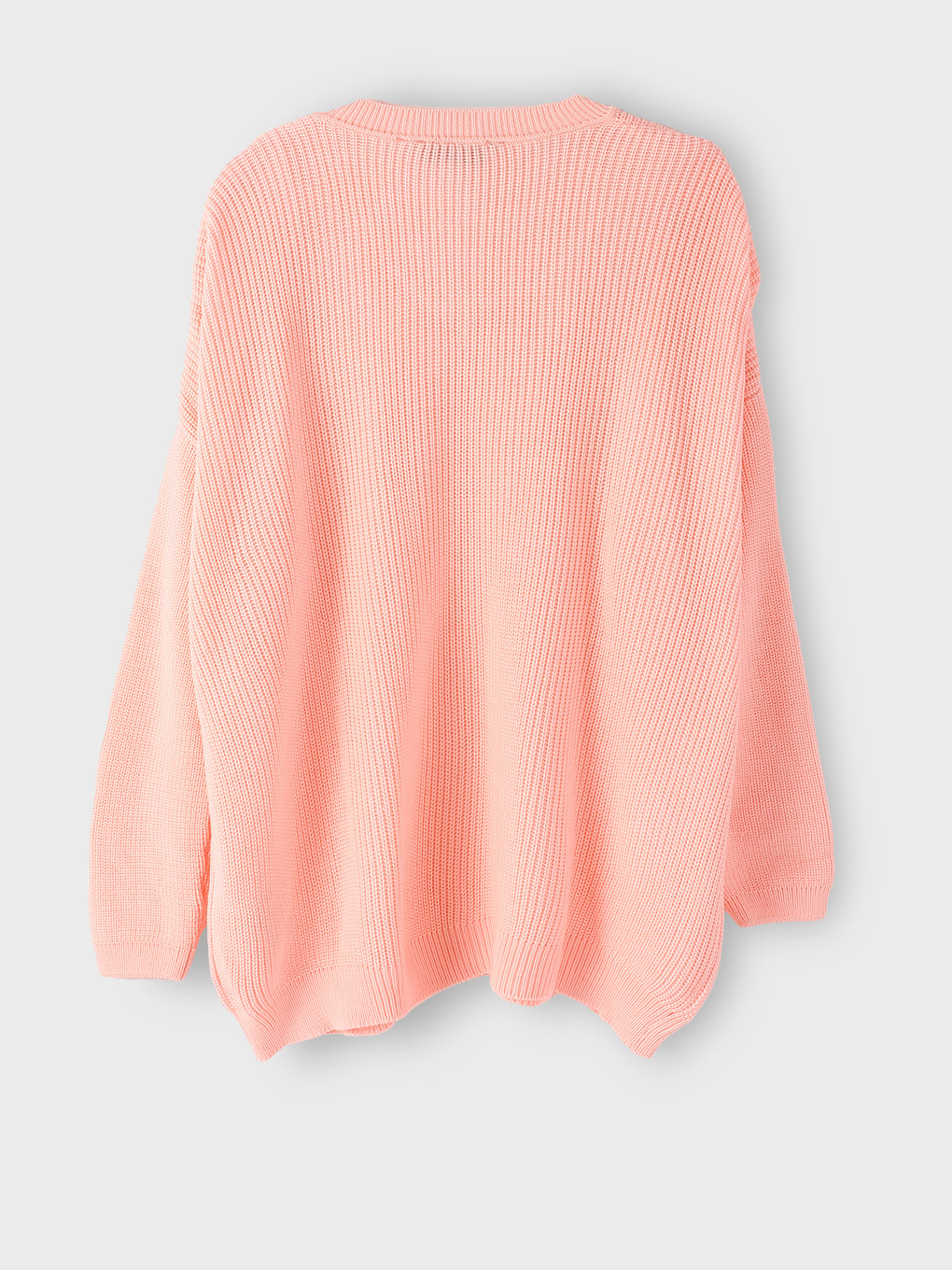 V-neck Hole-knitted Long Sleeve Women's Knitwear Sweater-5