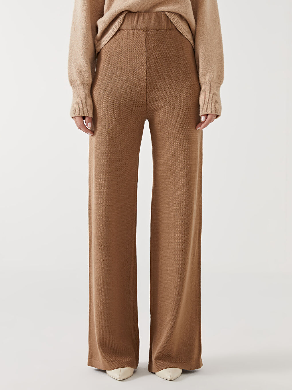 LC Waikiki Elasticated Waist Women's Knitwear Trousers -W4IC61Z8-CXS