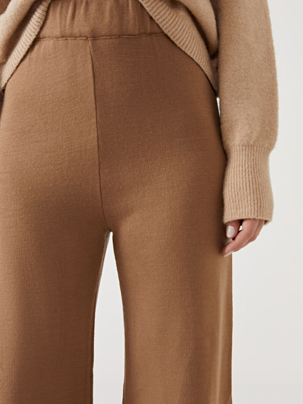 LC Waikiki Elasticated Waist Women's Knitwear Trousers -W4IC61Z8-CXS