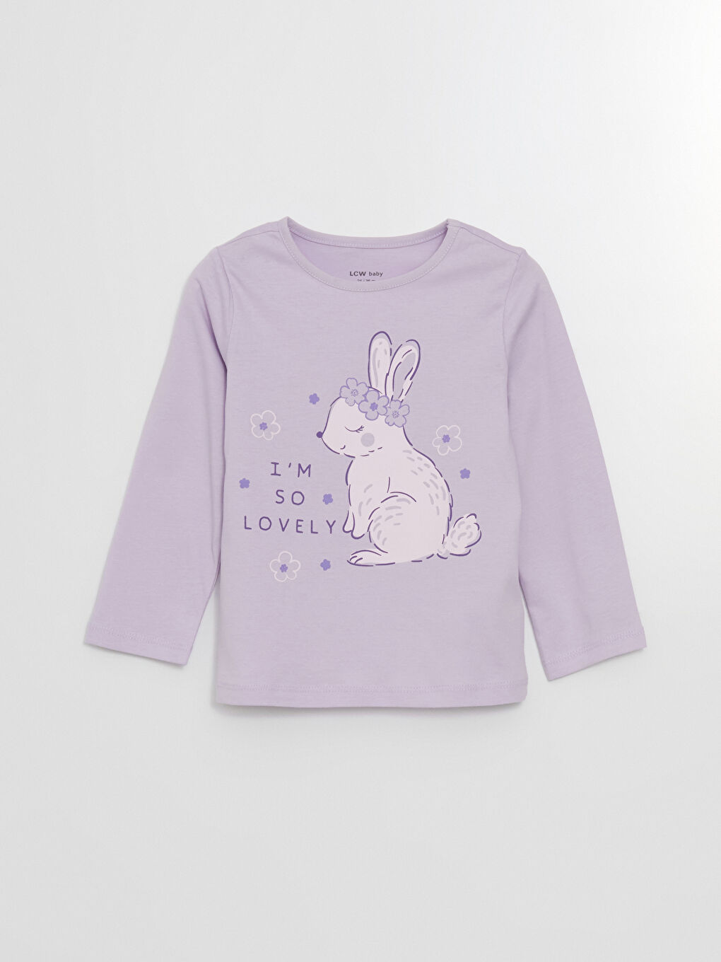 Printed Baby Girls' T-Shirt and Sweatpants 2 Pack Set-1