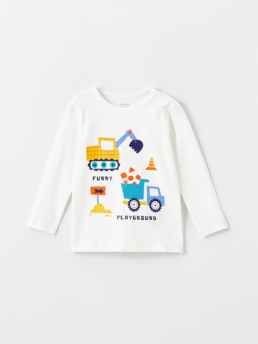 Crew Neck Printed Baby Boys' Pyjama Set-1