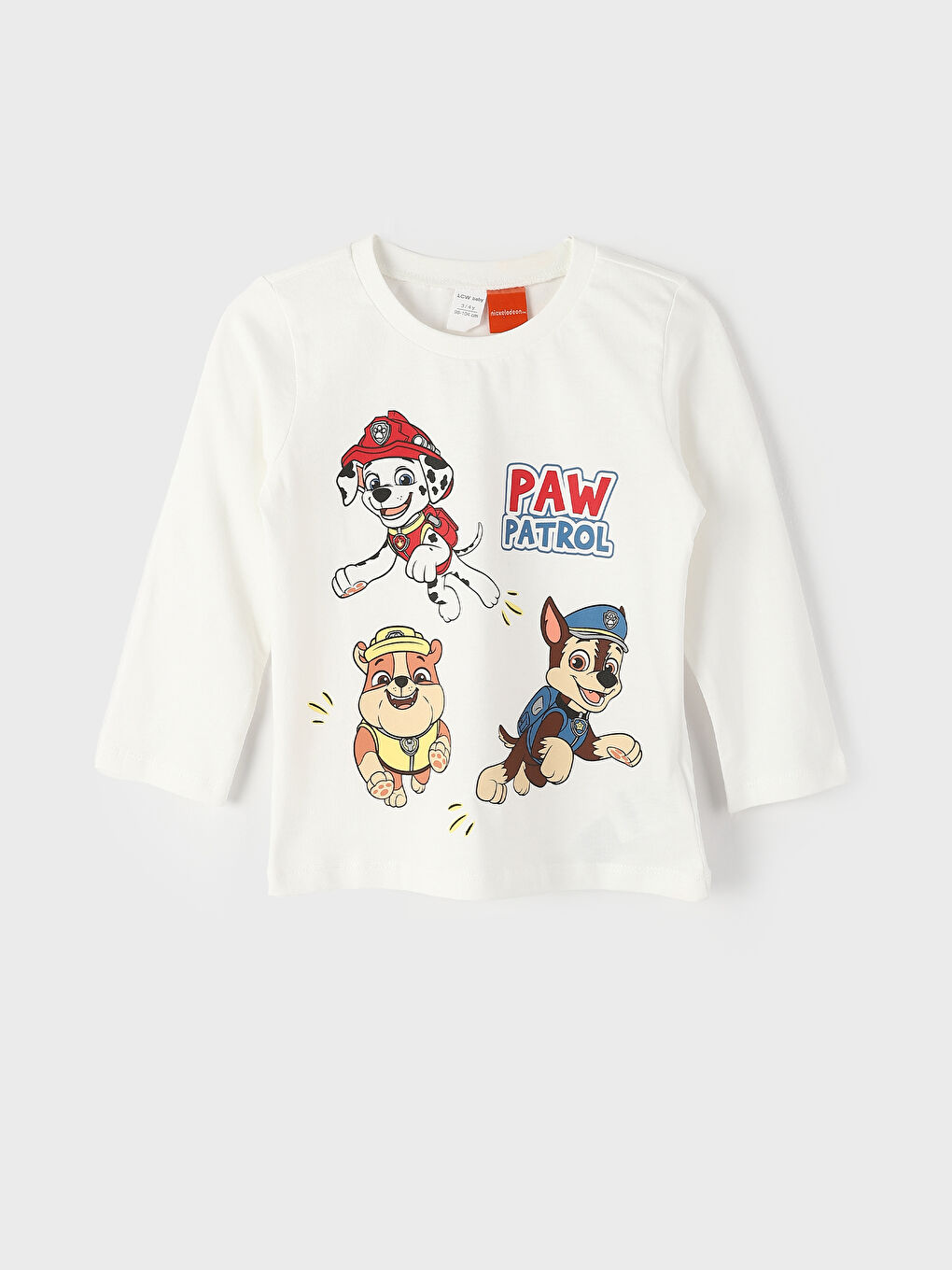 Crew Neck Long Sleeve Paw Patrol Printed Baby Boys' Pyjama Set-1