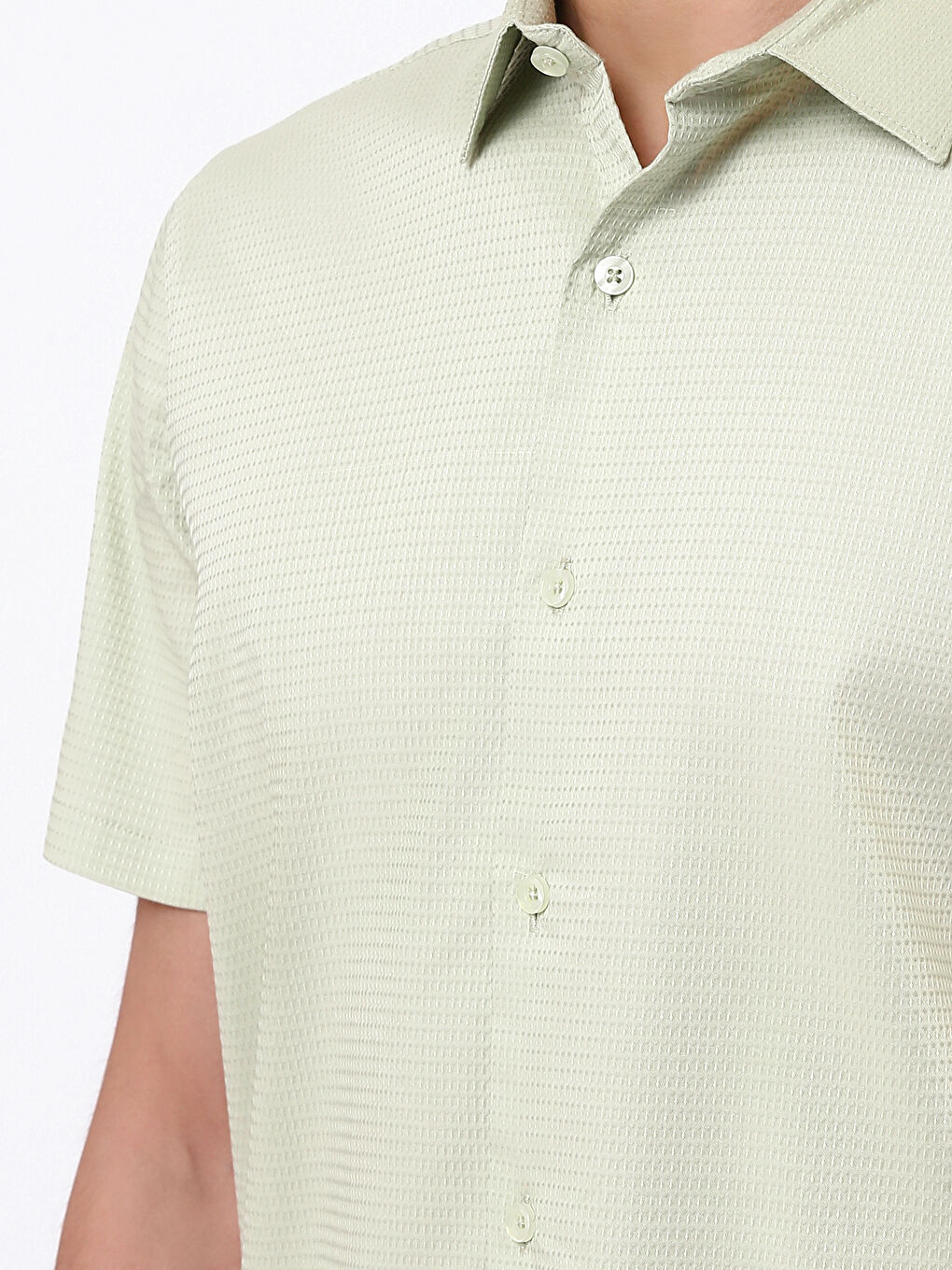 Chemise pour Hommes à Manches Courtes Coupe Régulière-2