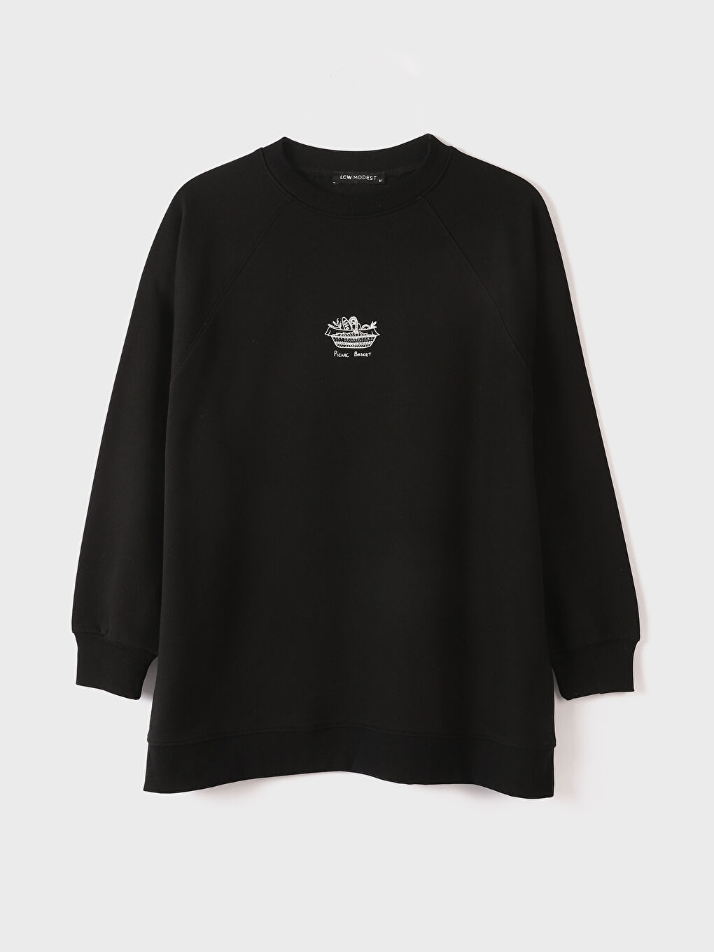 Crew Neck Printed Women's Sweatshirt Tunic -W4ID09Z8-CVL
