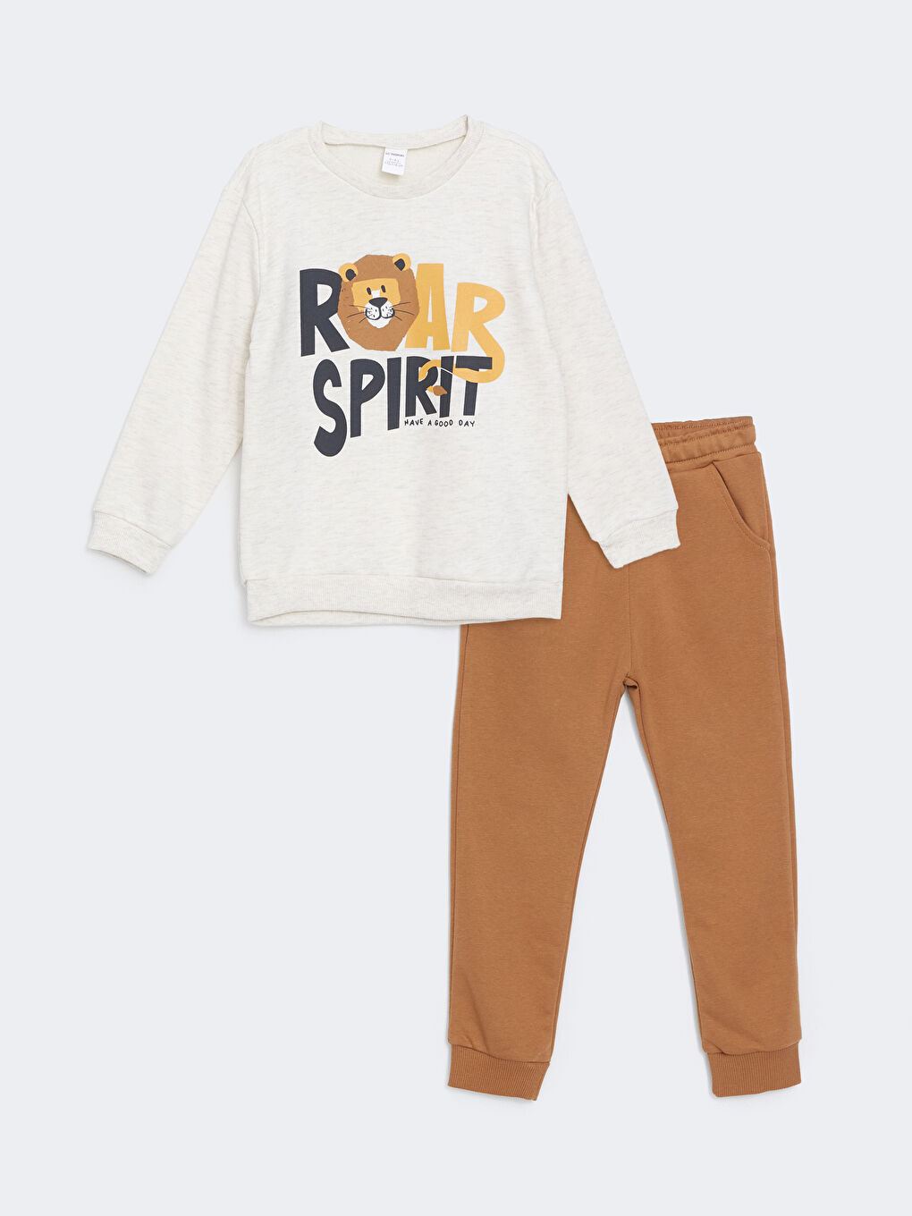 Crew Neck Boys Sweatshirt and Tracksuit Bottom 2 Pack-2
