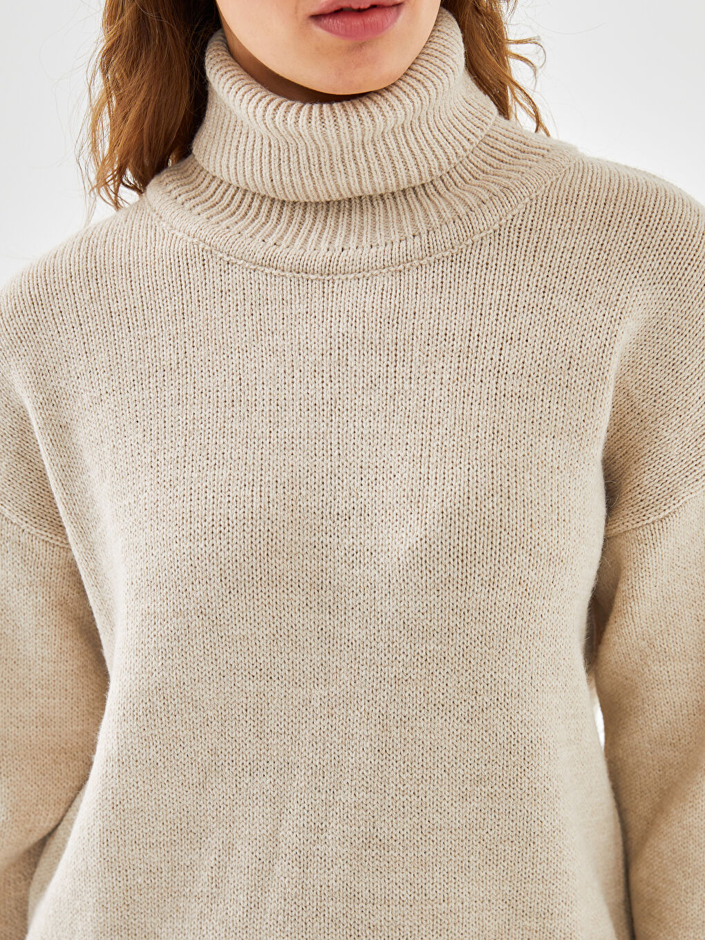 LC Waikiki Turtleneck Women's Knitwear Sweater -W4IE49Z8-D2Y