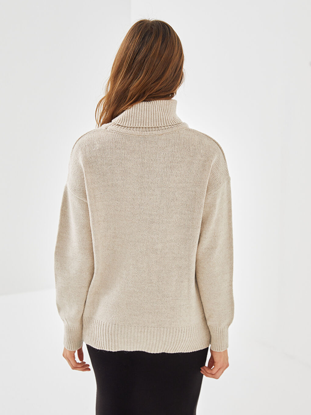 LC Waikiki Turtleneck Women's Knitwear Sweater -W4IE49Z8-D2Y