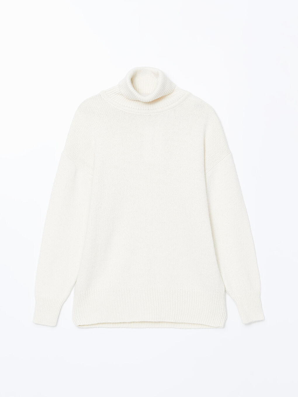 Turtleneck Women's Knitwear Sweater -W4IE49Z8-FEW