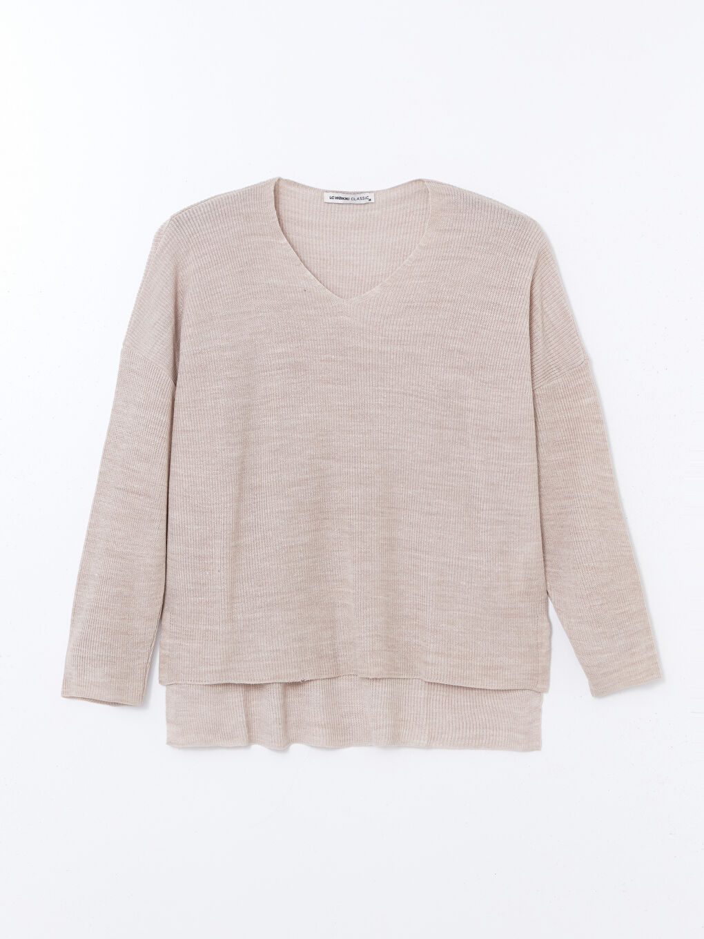 سترة تريكو بياقة على شكل حرف V للسيدات-4