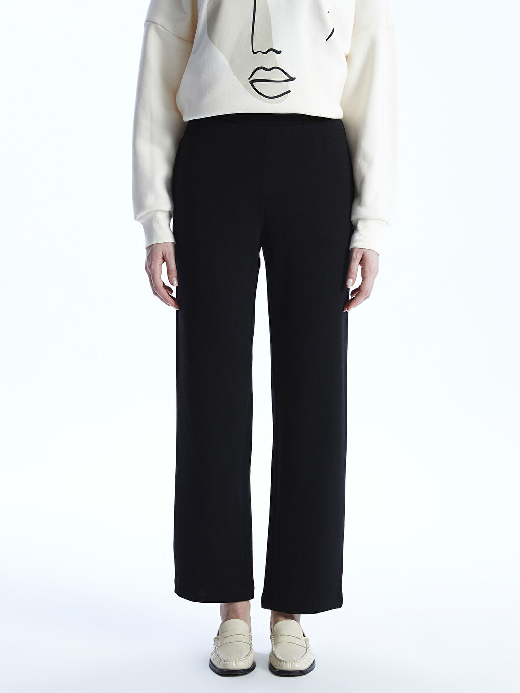 Women's Sweatpants with Elastic Waist -S54606Z8-CVL