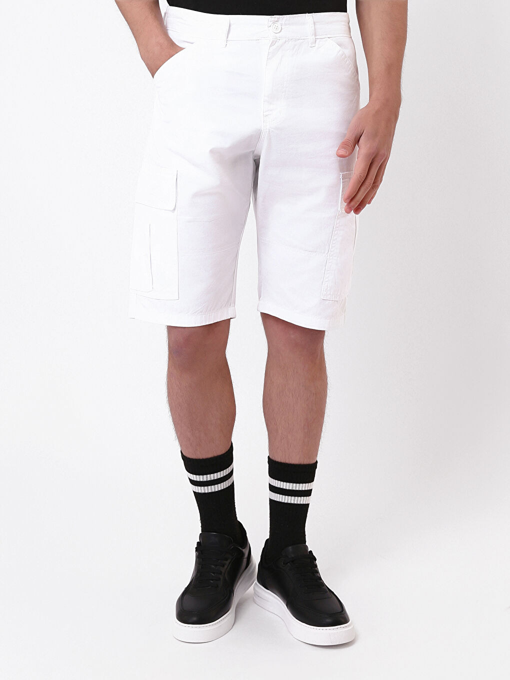 Regular Fit Men's Cargo Shorts -W4IE90Z8-Q6K