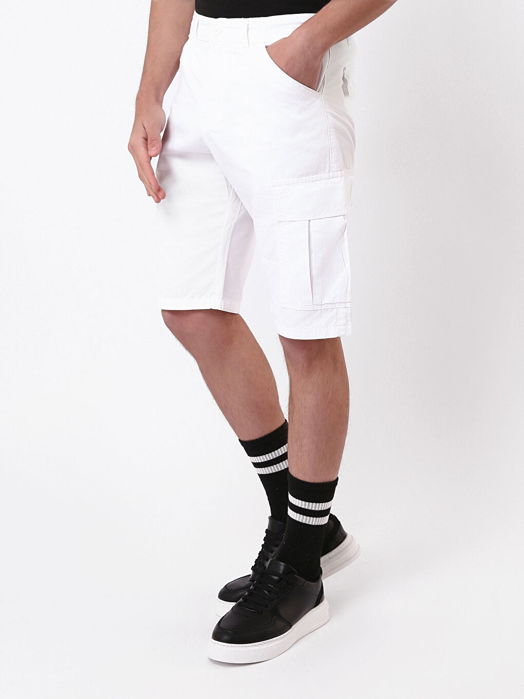 Regular Fit Men's Cargo Shorts -W4IE90Z8-Q6K