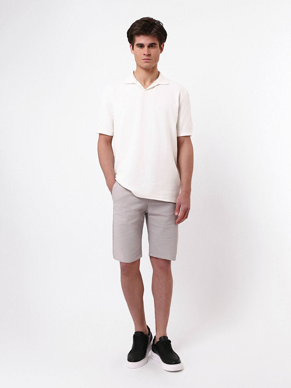 Regular Fit Plain Men's Shorts -W4IE91Z8-G8Z