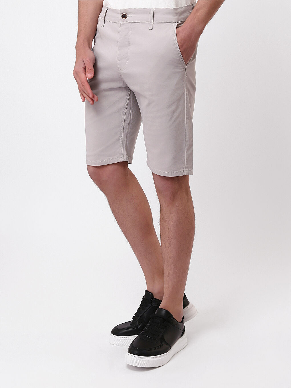 Regular Fit Plain Men's Shorts -W4IE91Z8-G8Z