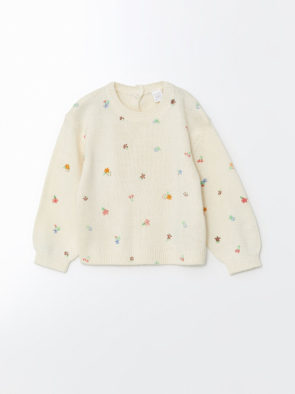 LCW Kids Пуловер с кръгло деколте и флорален принт за бебета момичета -W4IE94Z1-LRA