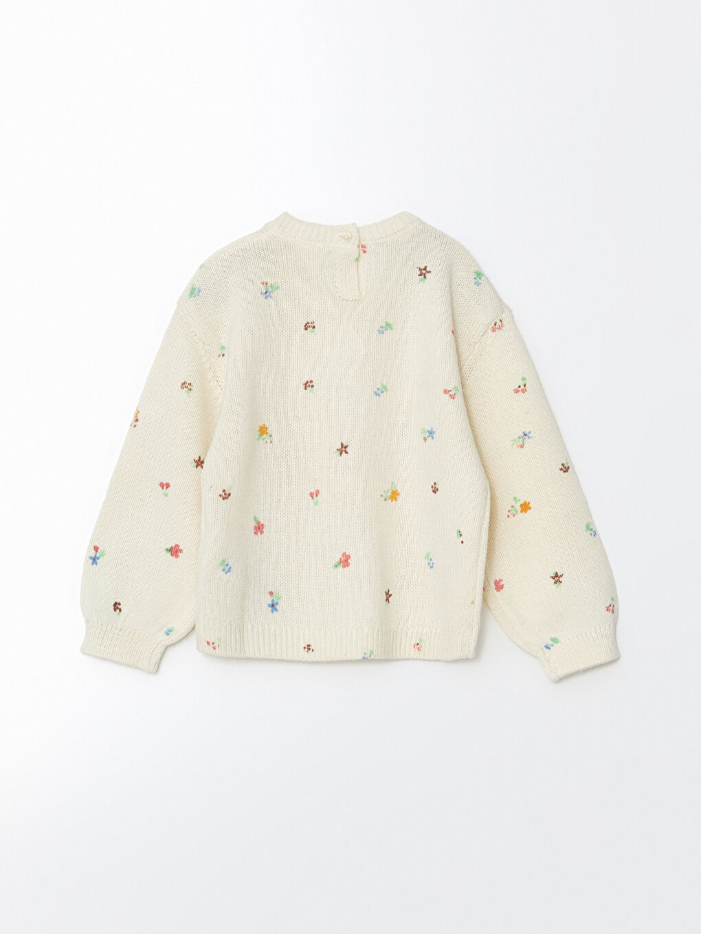 LCW Kids Пуловер с кръгло деколте и флорален принт за бебета момичета -W4IE94Z1-LRA