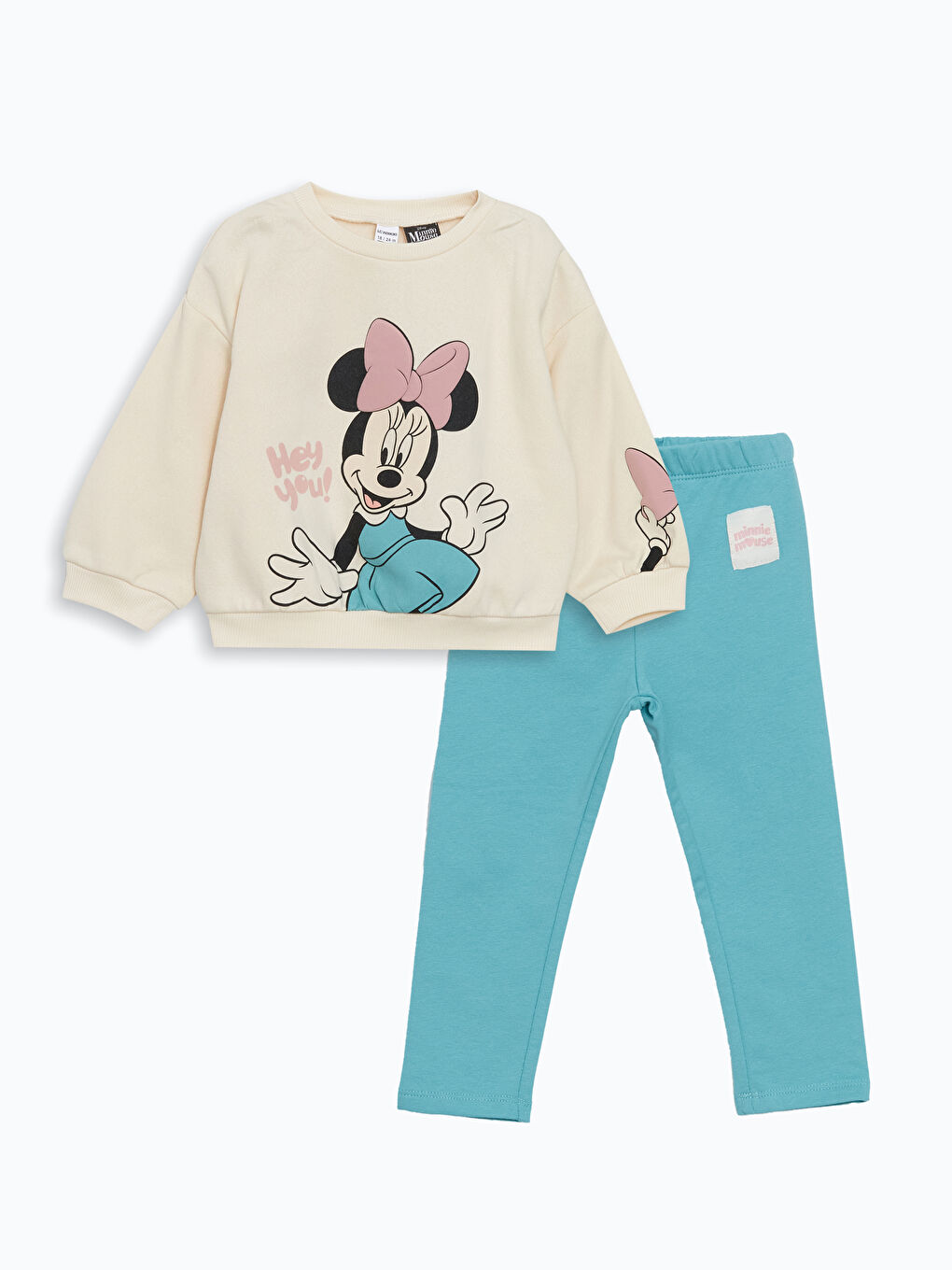LCW Kids Minnie Mouse Printed Girls T-Shirt and Leggings 2 Pack -W4IF35Z1-FRC