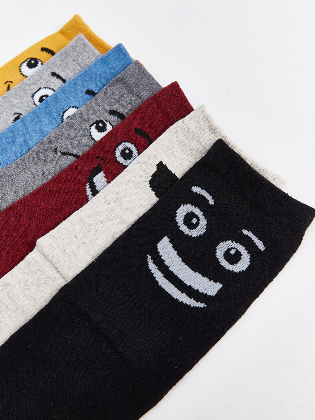 LCW Kids Patterned Boys' Ankle Socks 7 Pack -W4IF43Z4-K00