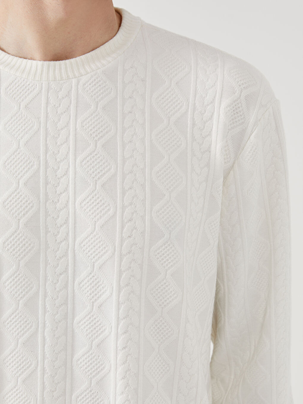 Crew Neck Long Sleeve Men's Sweatshirt-2