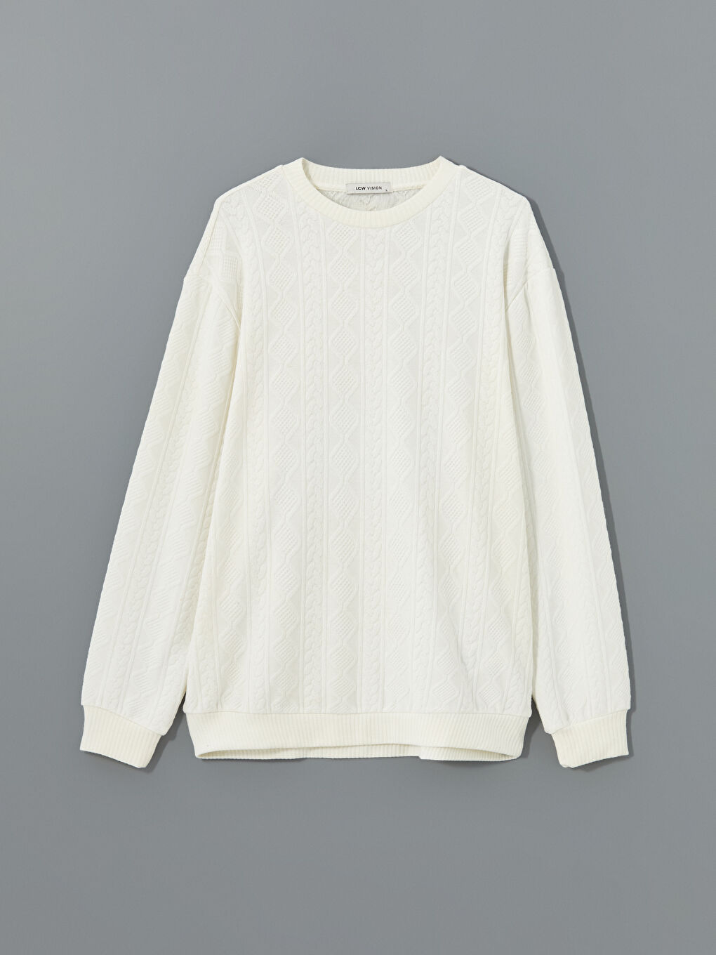 Crew Neck Long Sleeve Men's Sweatshirt-4