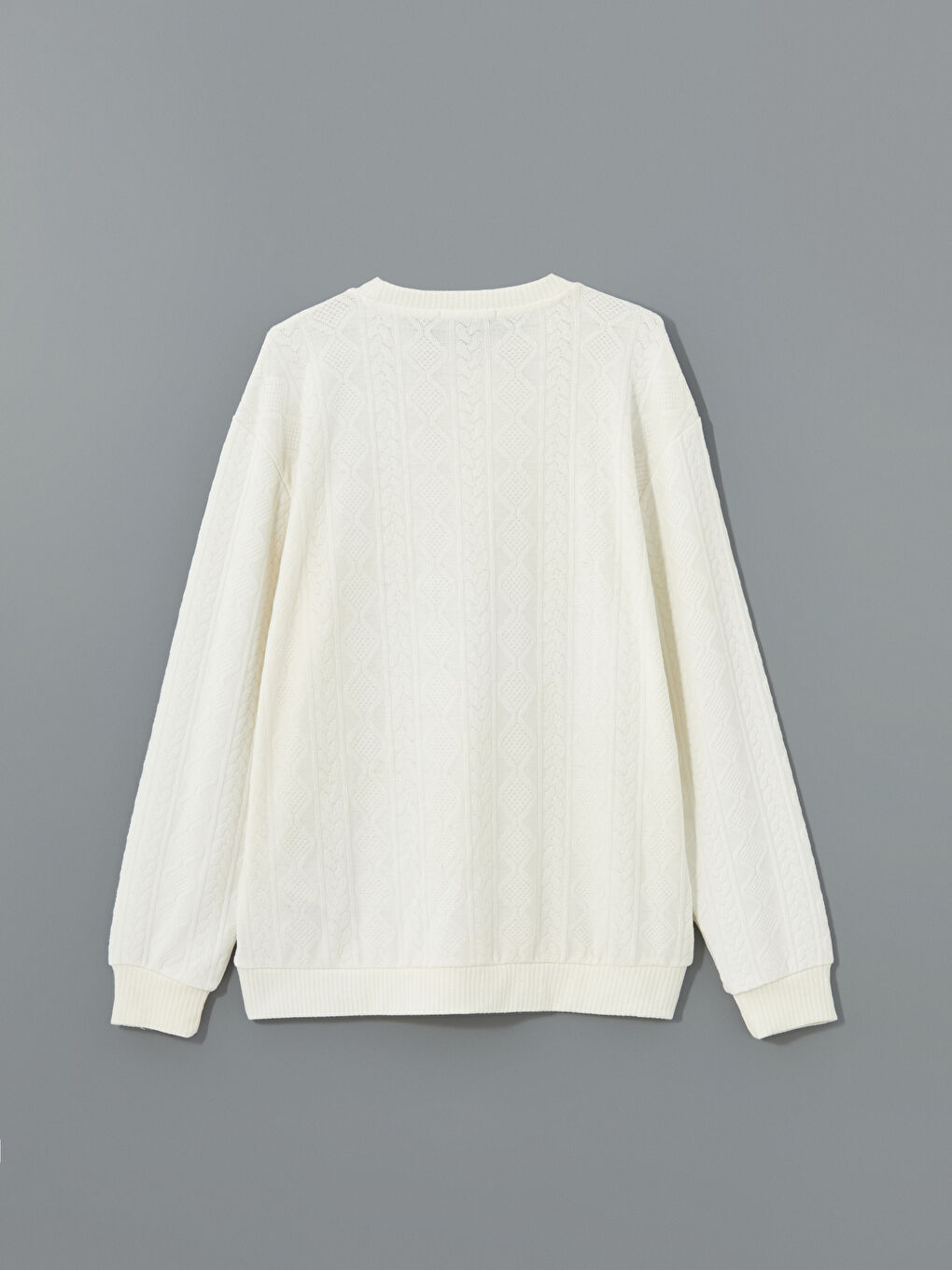 Crew Neck Long Sleeve Men's Sweatshirt-5