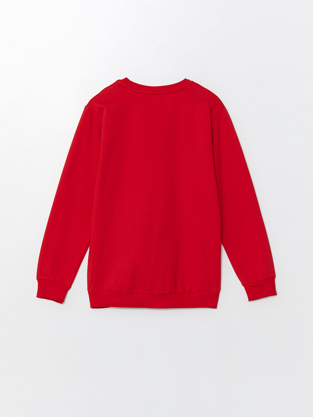 Kırmızı Bisiklet Yaka Spider-Man Baskılı Erkek Çocuk Sweatshirt-1