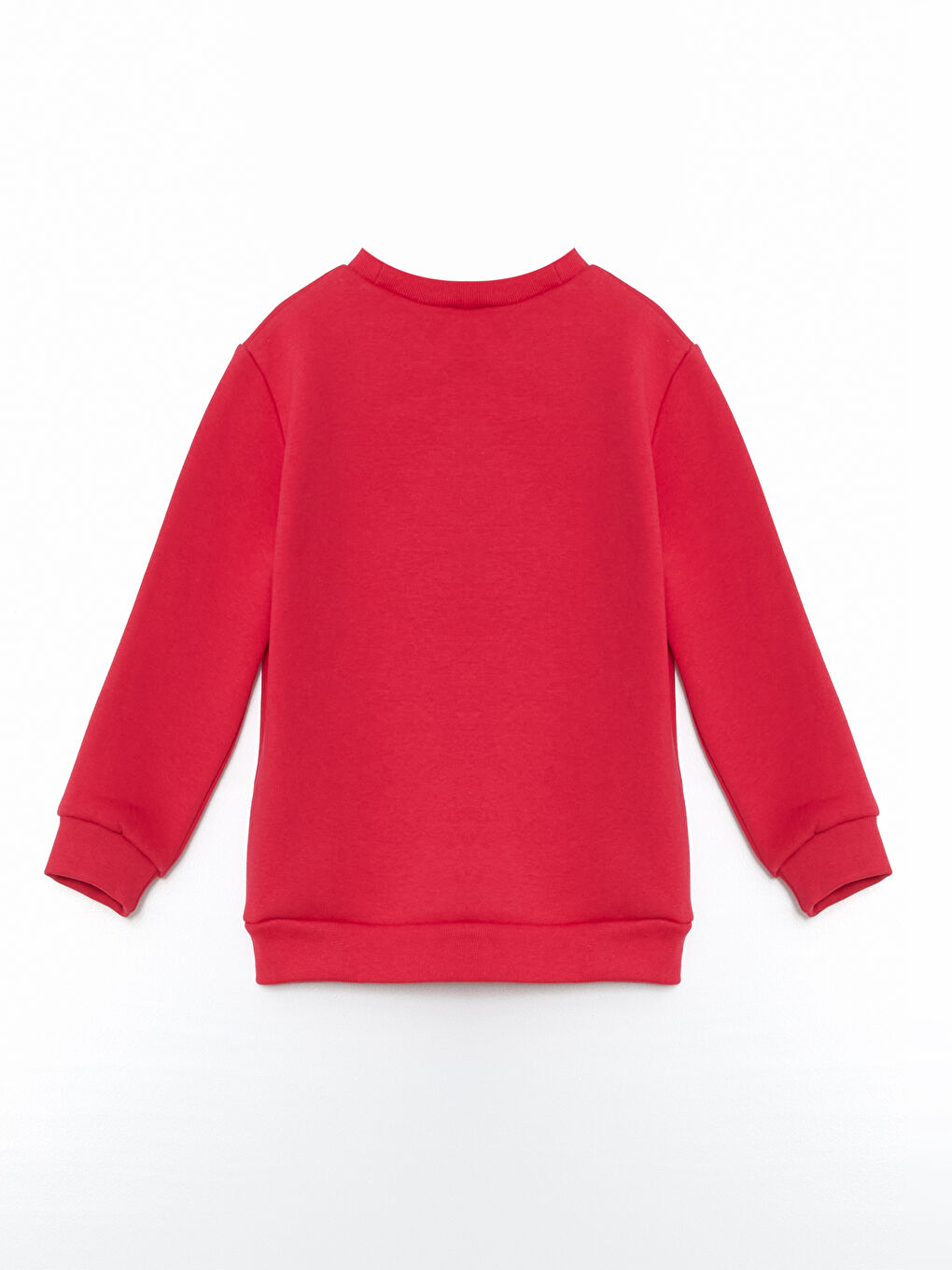 LCW baby Fuşya Bisiklet Yaka Baskılı Kalın Kız Bebek Sweatshirt - 1