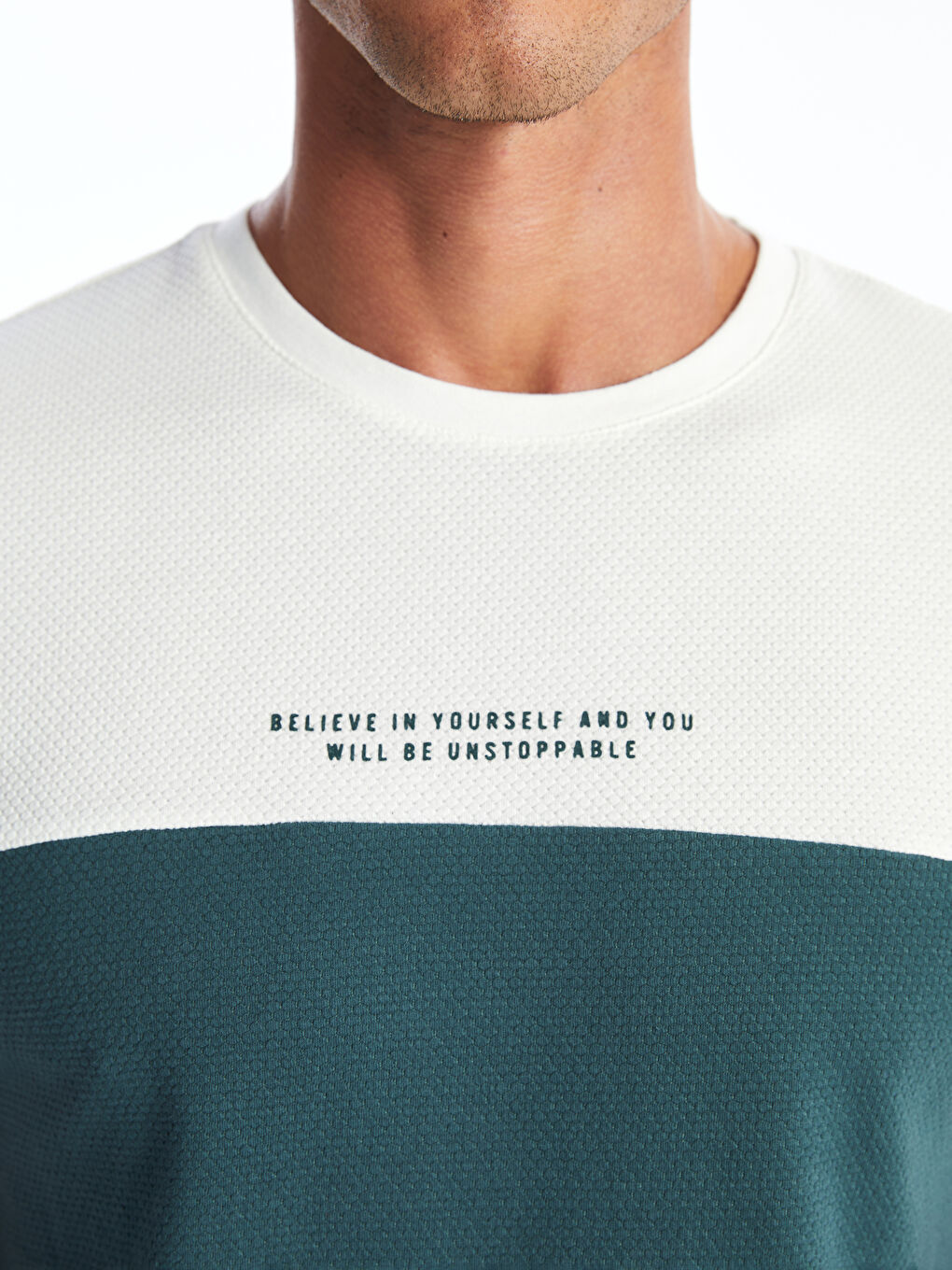 Crew Neck Short Sleeve Color Block Men's T-Shirt-2