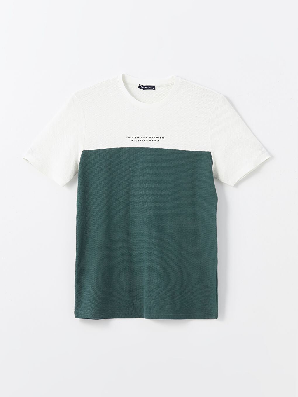 Crew Neck Short Sleeve Color Block Men's T-Shirt-4