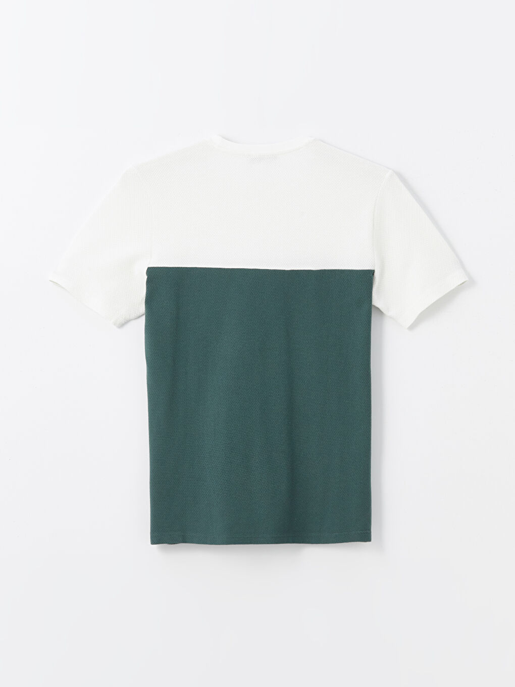 Crew Neck Short Sleeve Color Block Men's T-Shirt-5