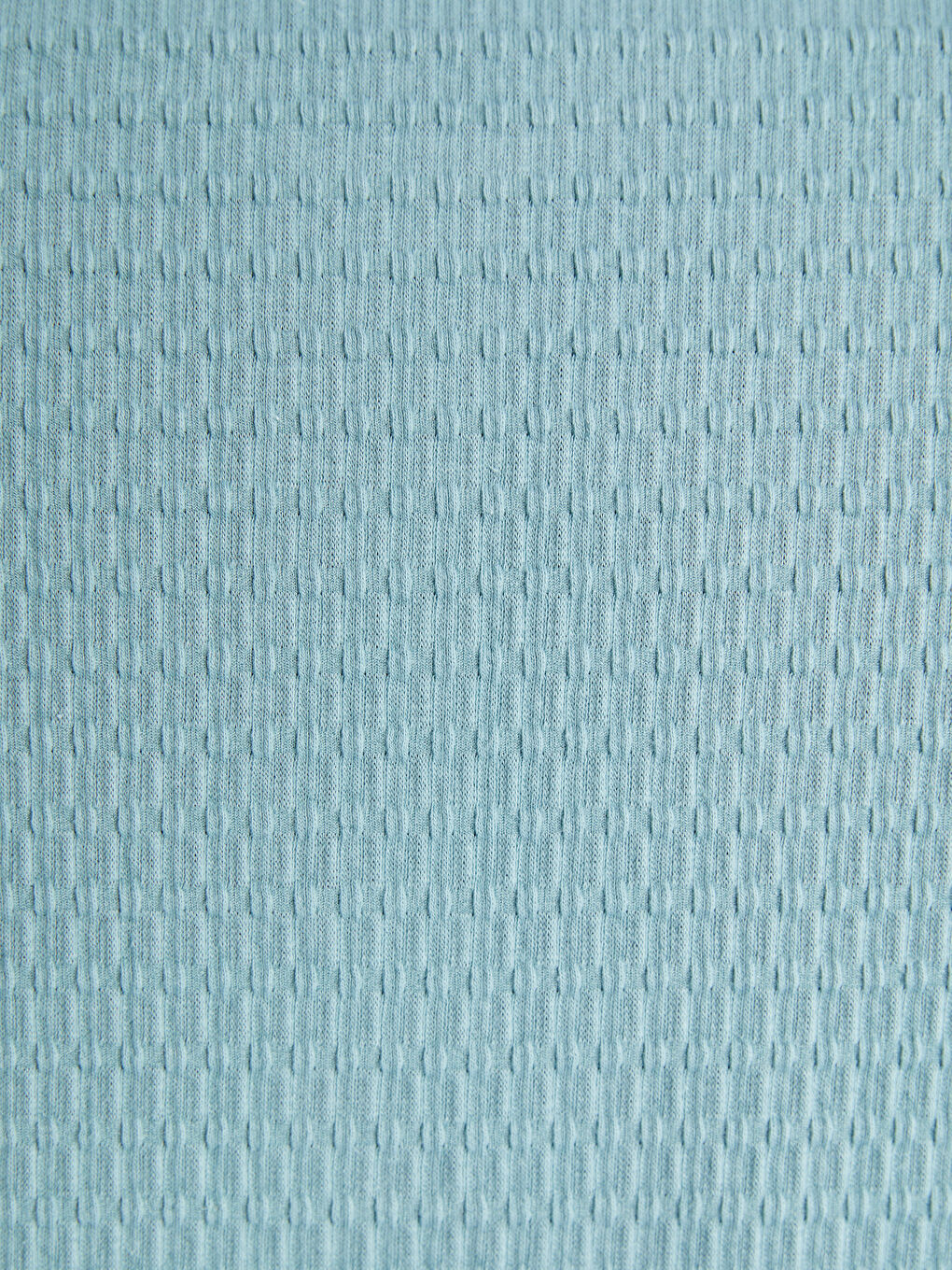 Mavi Polo Yaka Kısa Kollu Erkek Dokulu Tişört-3