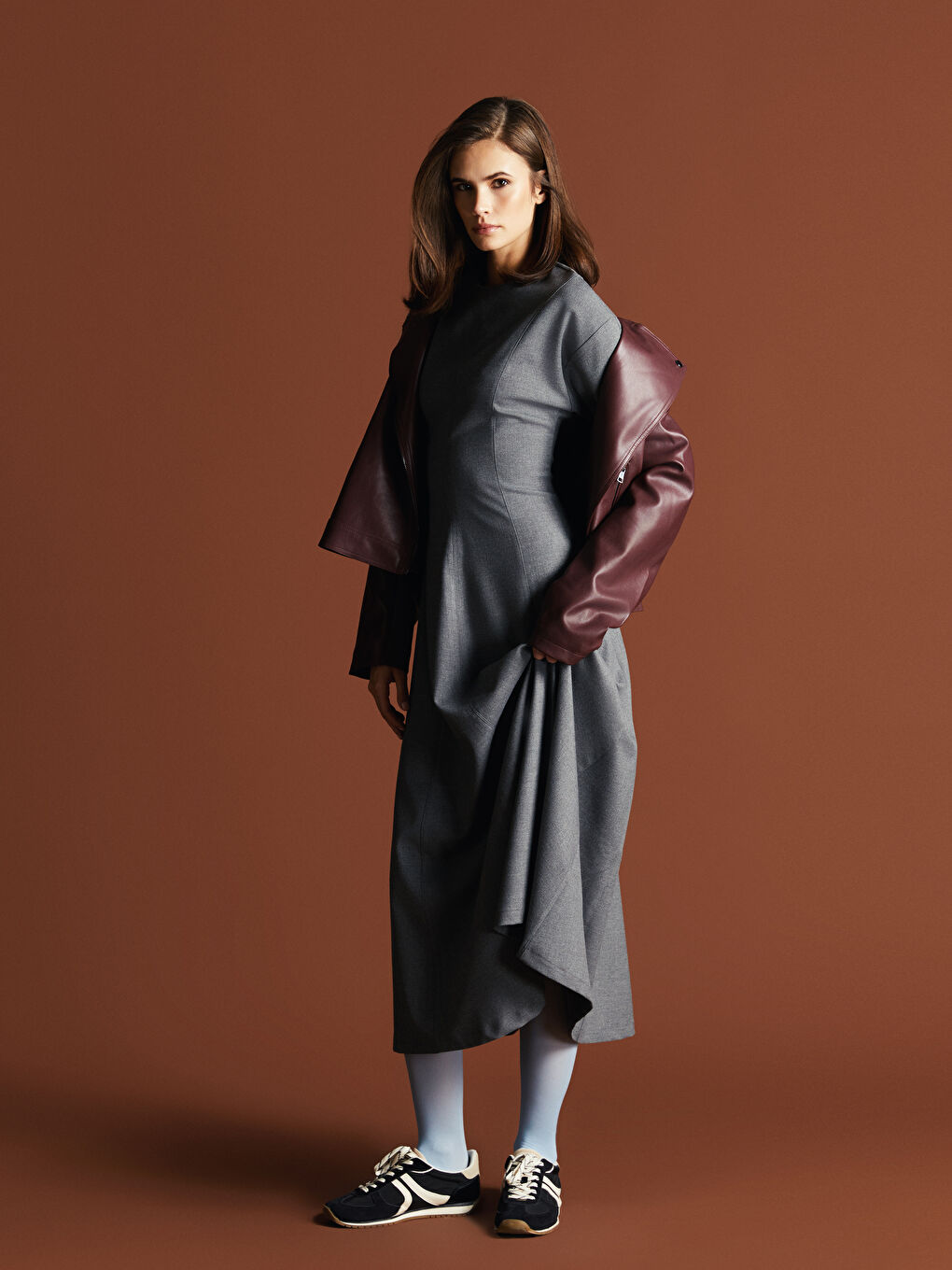LCW Modest Crew Neck Women's Dress -W4IG48Z8-JPR