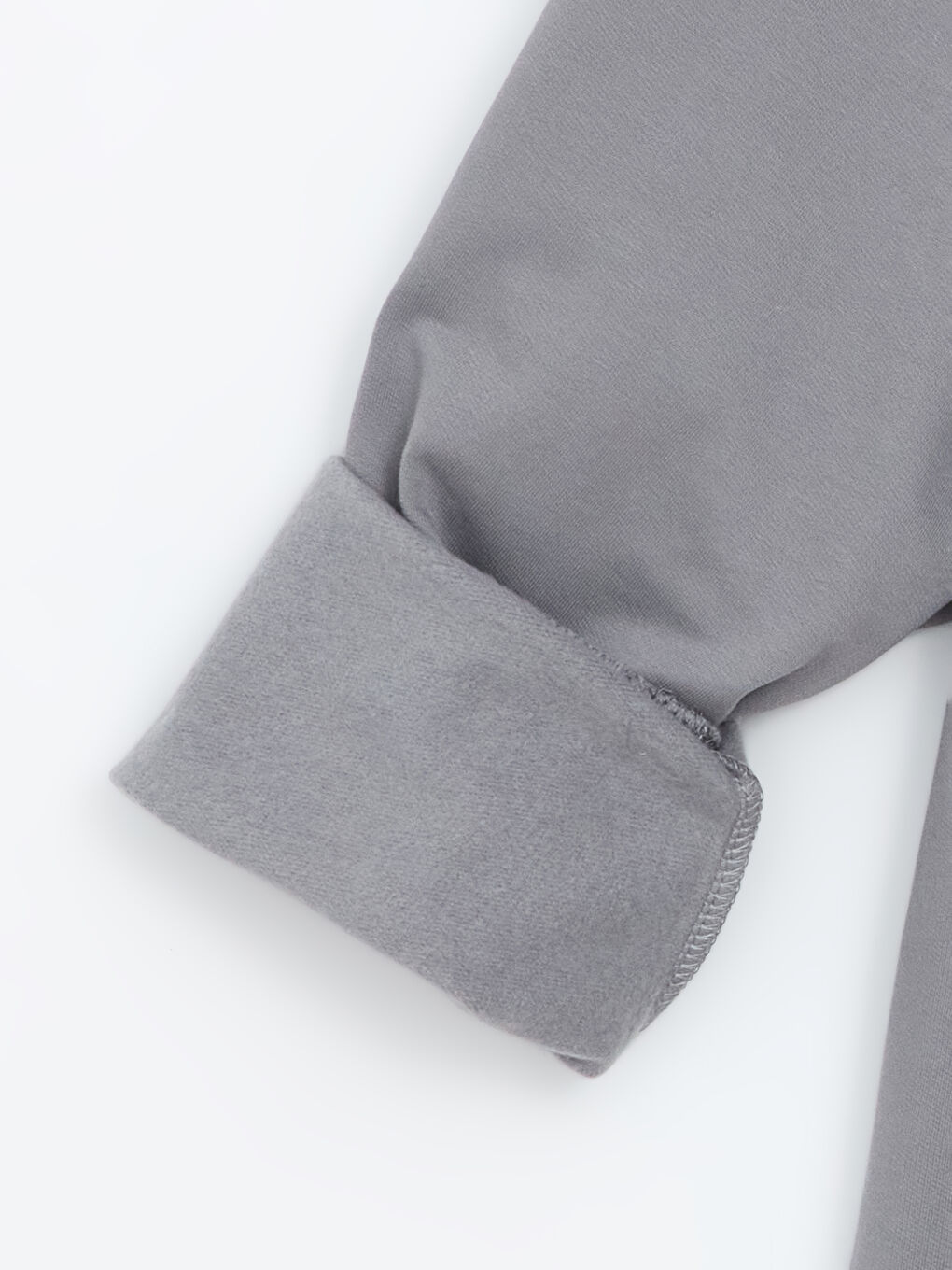 Funnel Neck Printed Oversize Women's Thick Sweatshirt-5