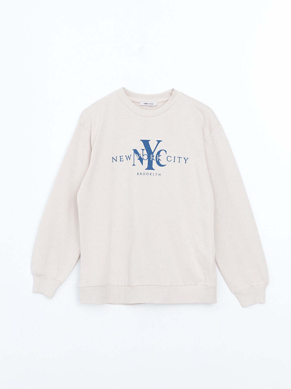 Crew Neck Printed Women's Sweatshirt-4