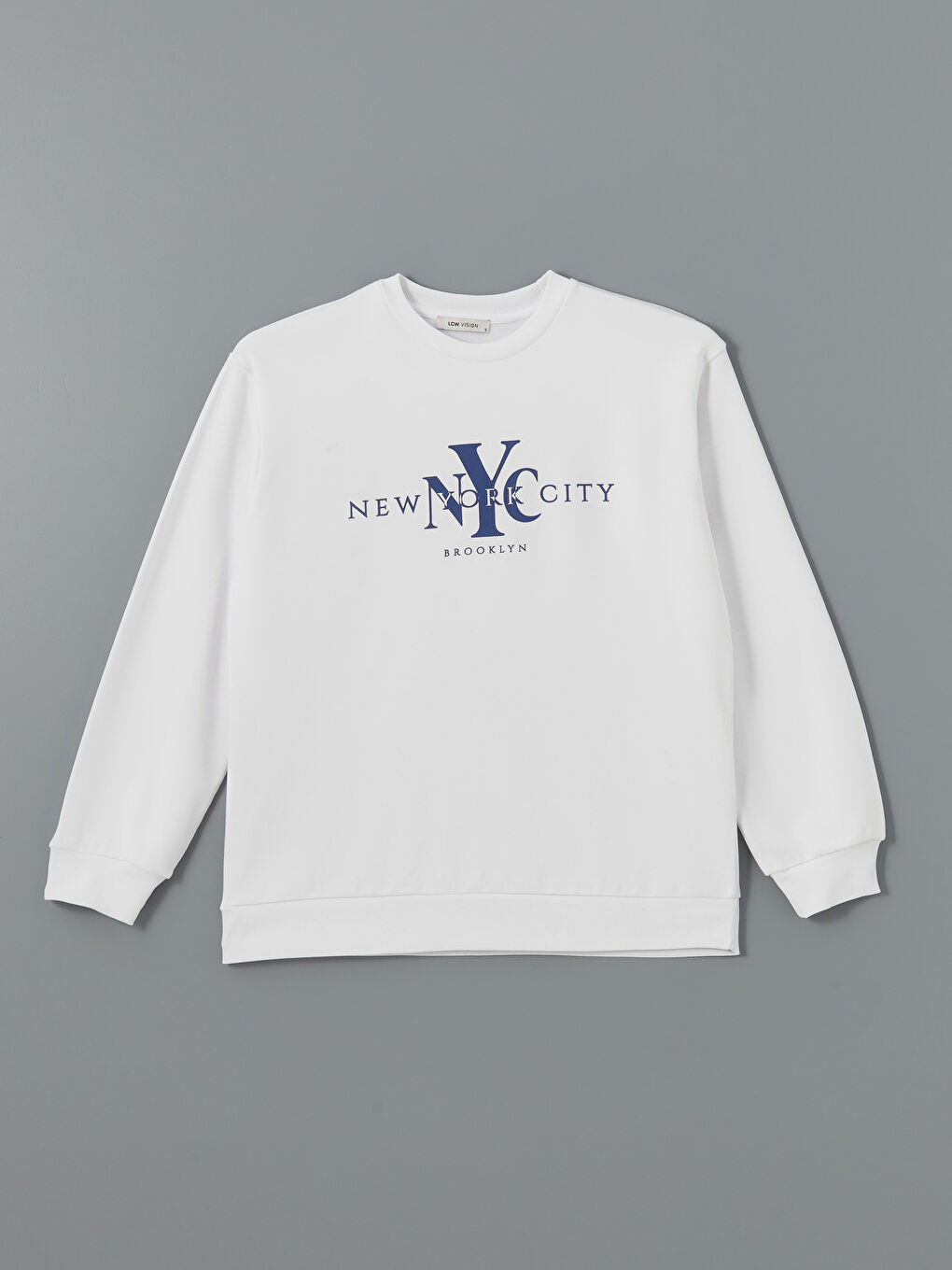 Crew Neck Printed Women's Sweatshirt-4