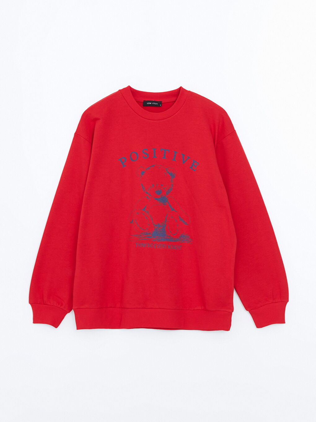 Crew Neck Printed Long Sleeve Women's Sweatshirt-4