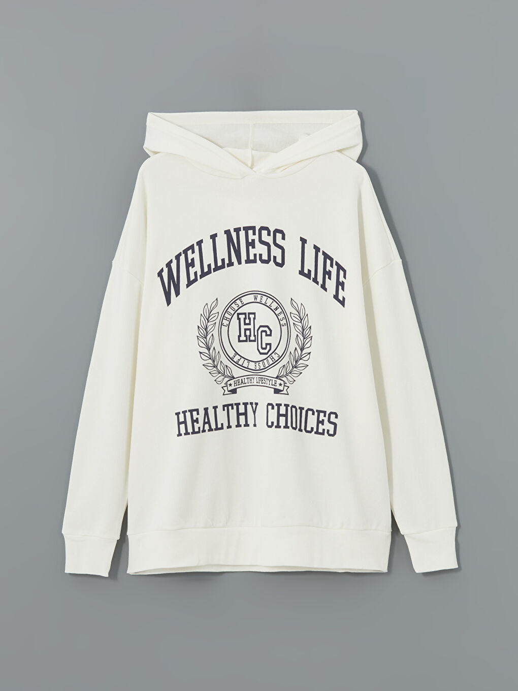 Printed Oversize Women's Hoodie -W4IG74Z8-FEW