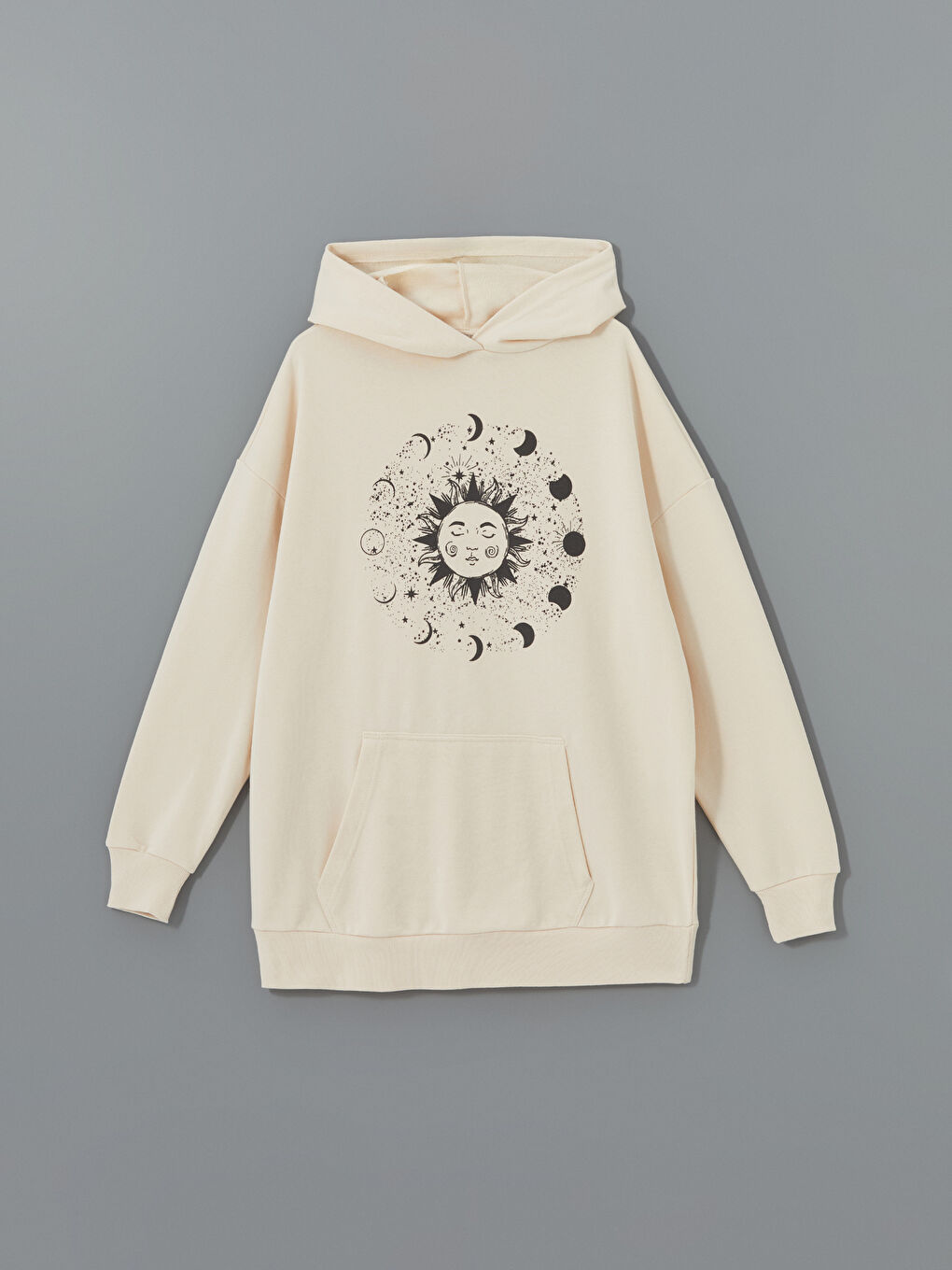 Printed Oversize Women's Hoodie-4